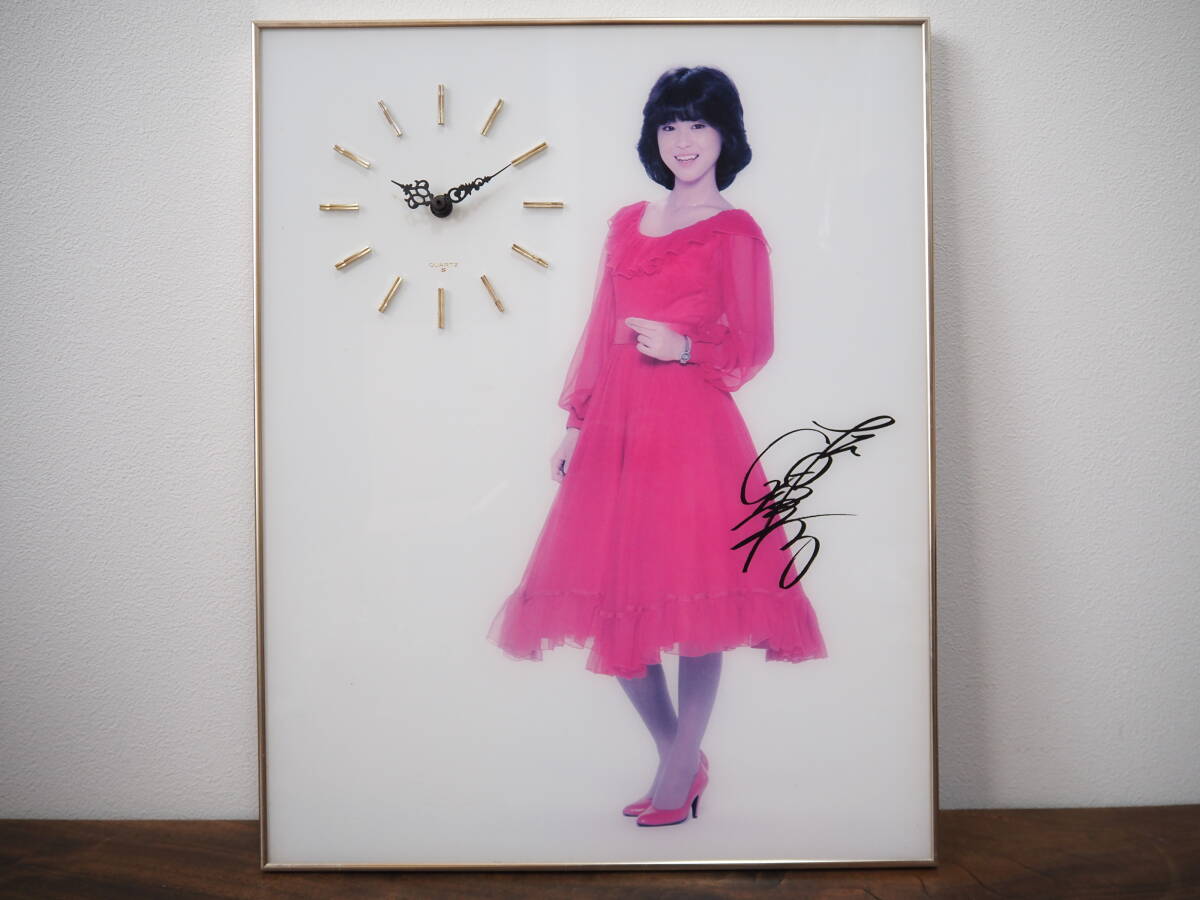 【動作確認済み】松田聖子　壁掛け時計　パネルクロック　昭和　アイドル　グッズ 松田聖子 Snow Garden ART clock QUARTZ 壁掛け時計 - 良盤ディスク