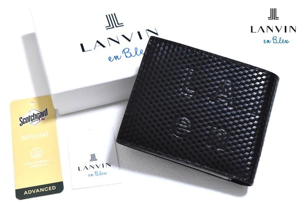 【送料無料】新品 LANVIN en Bleu【ディジョン】2つ折り財布 546603 ランバンオンブルー 撥水 牛革