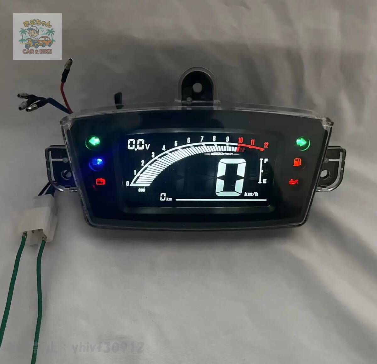 JOG50用デジタルスピードメーター デジタルスピードメータースズキアドレス V100 JOG50 AG100 AG50