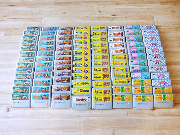 即決!送料無料!★スーパーマリオ系、カービィ 100本セット★スーパーファミコン SFC 任天堂 他にも出品中!