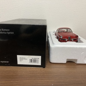 【破損あり】KYOSHO 京商 1/18 アルファ ロメオ ジュリエッタ スプリント ヴェローチェ レッド