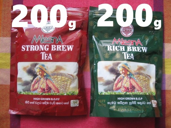 MlesnA*ムレスナ紅茶 セイロンティ2種 STRONG BREW & RICHBREW 各200g×2