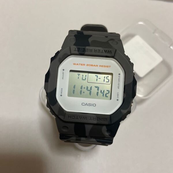送料無料 DW-5600M G-SHOCK カモフラ 迷彩 ベルベゼ交換品 CASIO スピード クリア カスタム パーツ カシオ
