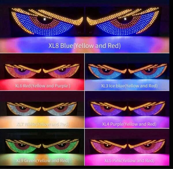 デビルアイ 12×30 悪魔の目 LED 旧車 デコトラ xl8 blue 青 赤 黄 ドリフト バイク 自動車 パネル USB