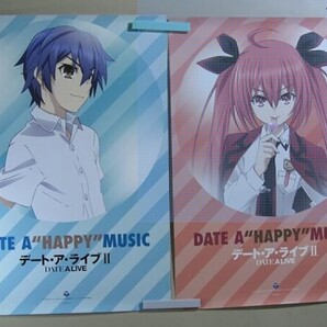 匿名宅配 未使用 ☆ 両面印刷ポスター 1枚 / B3★ DATE A LIVE 2 デート・ア・ライブⅡ DATE A HAPPY MUSIC (V-2