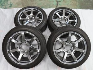 TWOHOT BACK9 バックナイン ライトスピード エンケイ 18インチ 8.5J +27 ハイエース タイヤ ホイール 225/50R18 99V (g008269)