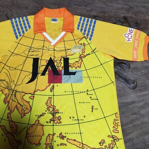 値下交渉 1992-96年 清水エスパルス カップ戦 PUMA プーマ JAL グリコ 日本製 検/1993 1994 1995 Shimizu S-Pulse J.LEAGUE CUP 地球儀 Y2K
