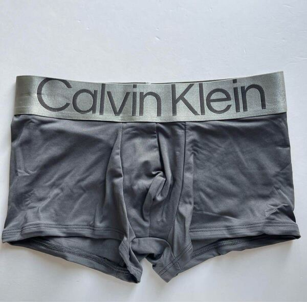 Calvin klein カルバンクライン ローライズボクサー M(S) ダークグレー ナイロンストレッチ ボクサーパンツ メンズパンツ 男性下着