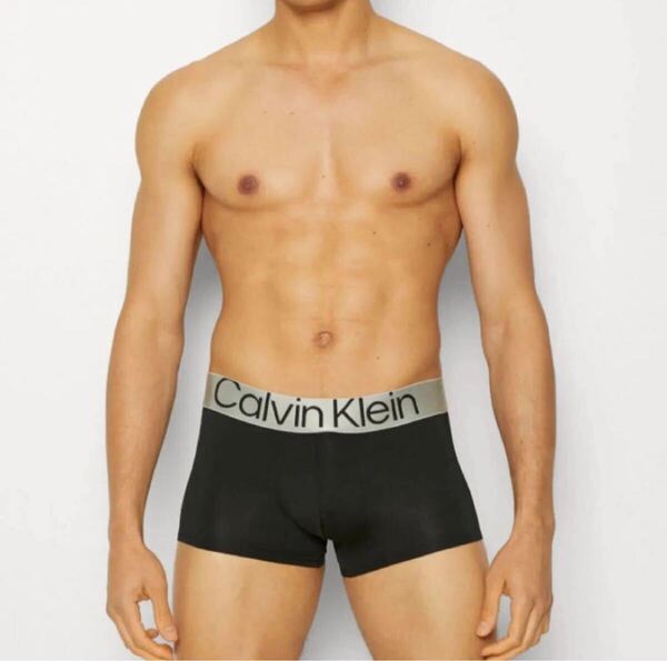 Calvin klein カルバンクライン ローライズボクサー M(S) 黒 ブラック ナイロンストレッチ メンズインナー メンズパンツ 男性下着