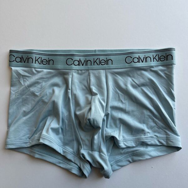 Calvin klein カルバンクライン ローライズボクサー M(S) ライトブルーグリーン ナイロンストレッチ ボクサーパンツ メンズインナー