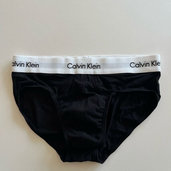 Calvin klein カルバンクライン メンズビキニ M(S) 黒 ブラック コットンストレッチ ビキニブリーフ メンズインナー 男性ブリーフ