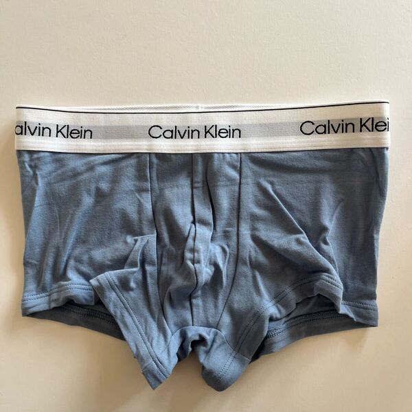 Calvin klein カルバンクライン ローライズボクサー S(XS) ブルーグレー コットンストレッチ メンズパンツ ボクサーパンツ 男性下着