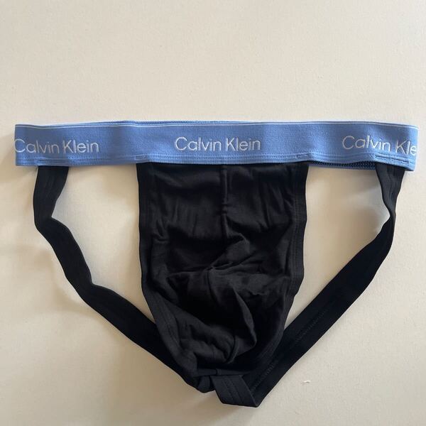 Calvin klein カルバンクライン ジョックストラップ L(M) 黒 コットンストレッチ スポーツインナー メンズインナー メンズ下着 下着