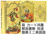 注意 説明欄一読 プラスチック素材 耐久性 防水 ゴールド ホイル タロット カード Gold foil Tarot Deck 送料無料 即決 匿名配送