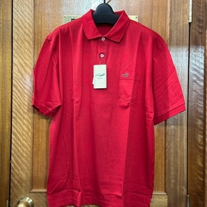 3L 赤 老舗ブランド 大寸 メンズ ポロシャツ 新品未使用品 送料無料 日本製 綿100% 紳士 半袖ポロシャツ XXL 紳士 無地 半袖 ビックサイズ