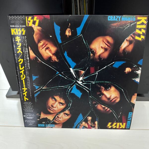 【LP】極美盤 帯付き 国内盤 KISS / CRAZY NIGHTS キッス/クレイジー・ナイト R28R-2024 POLYSTAR/LNS052720