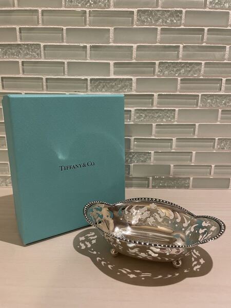 レア【ティファニー】アンテーク ナッツディッシュ 銀食器 ヴィンテージ Tiffany & Co. スターリングシルバー製 ナッツディッシュ 希少