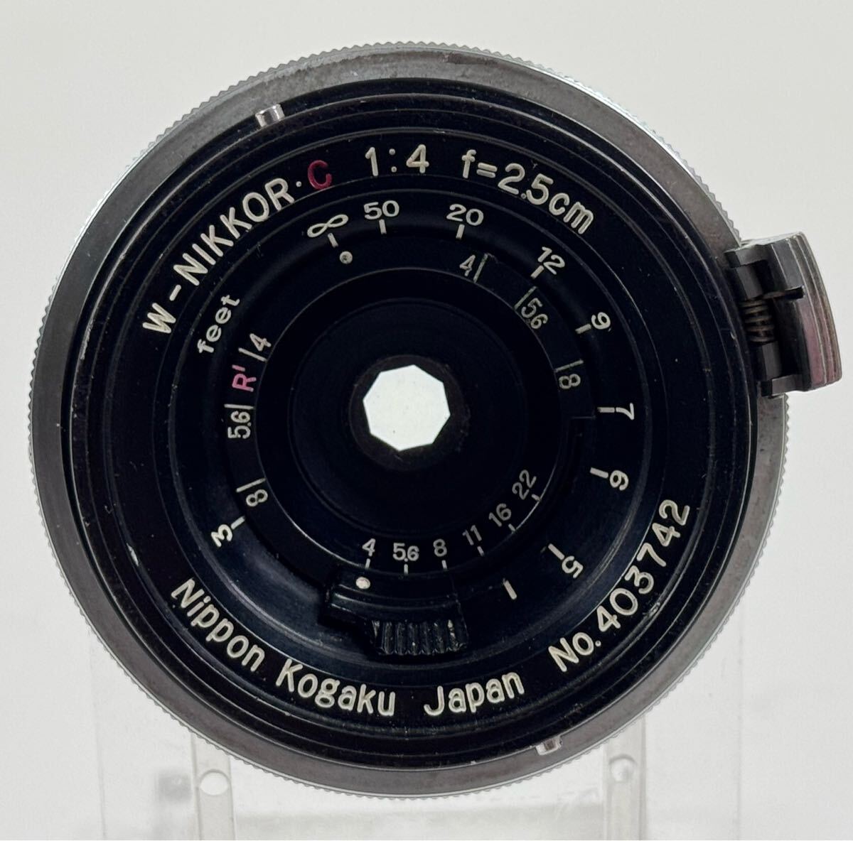 【Nikon/NIPPON KOGAKU】申①200//Sマウント/W-NIKKOR 1:2.5 f=3.5cm/革ケース付き 【Nikon/NIPPON KOGAKU】申①200//Sマウント/W-NIKKOR 1:2.5 f=3.5cm/革ケース付き