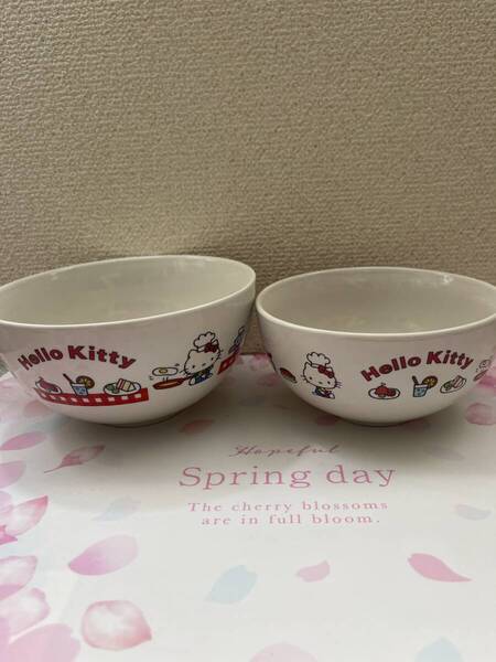 ★ハローキティ/Hello kitty/セラミックボウルセット/非売品/激レア/キティちゃん★