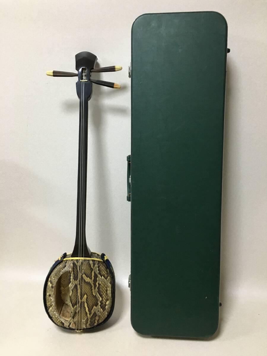 【送料込】【美品】三線 人工皮 糸巻新品交換済 ケース付 Yahoo!オークション -「三線」(本体) (三線)の落札相場・落札価格