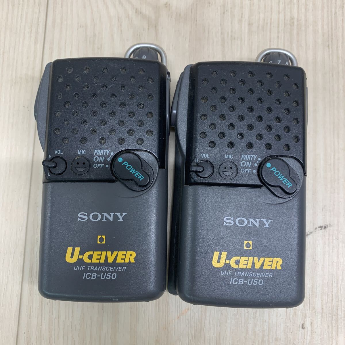 SONY 特定小電力 トランシーバー ICB-U110 U-CEIVER Yahoo!オークション -「特定小電力トランシーバー ソニー」の