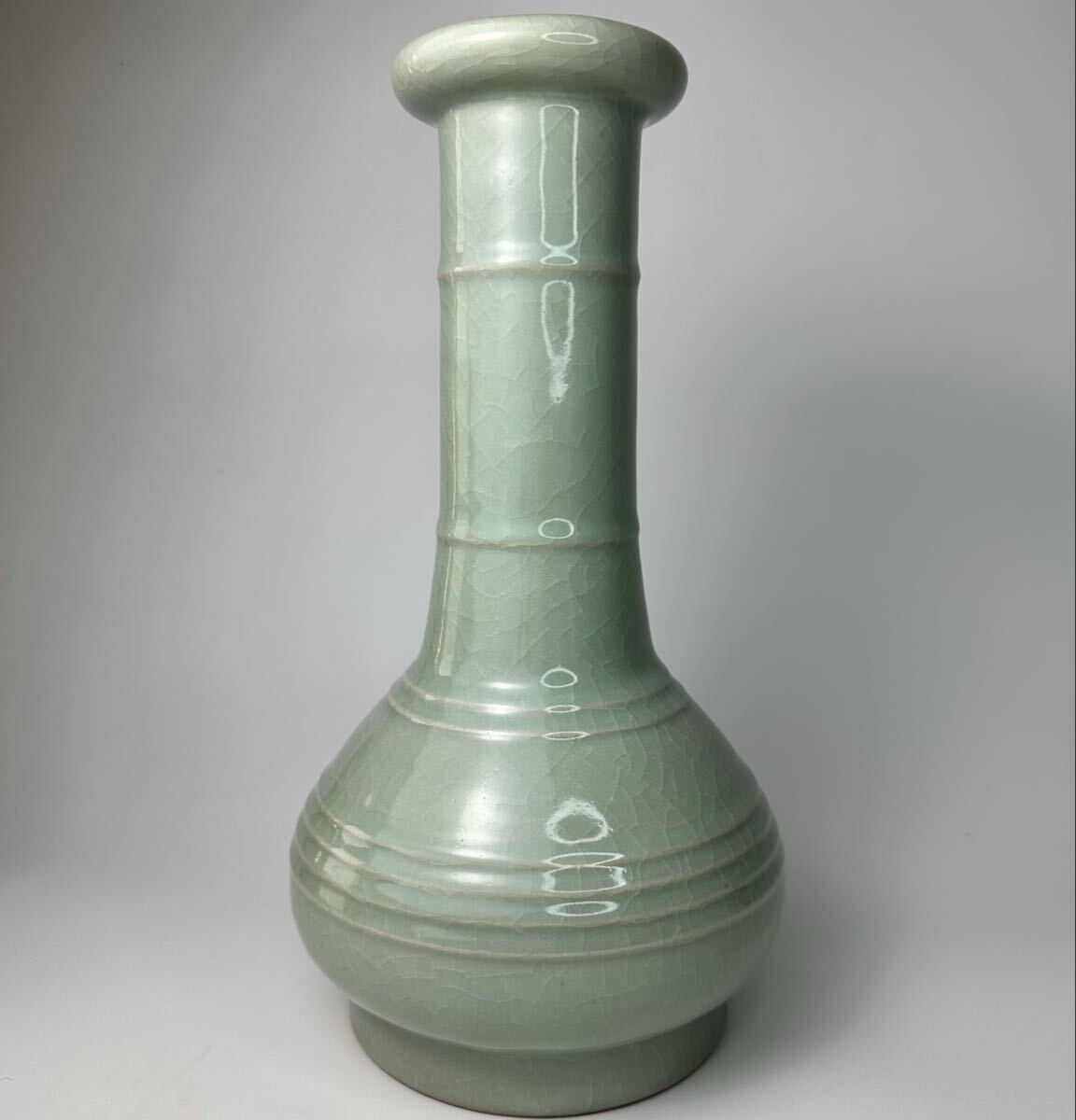 ♥青磁 四耳 花器 箱付き 出土 花瓶 花入れ 古玩 骨董品 中国 Yahoo!オークション -「中国 青磁 花瓶」の落札相場・落札価格