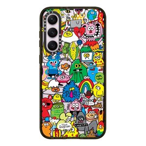 CASETiFY インパクトケース Samsung Galaxy S23+ - Fun Friends By Jon Burgerman - ブラック