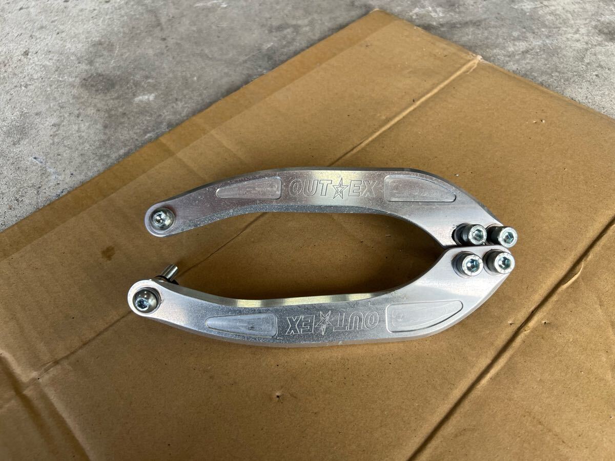 ☆新品ライステ☆極上☆ダックス純正フォークアウター改☆スペシャル☆ 新品ライトステー 極低スタイルダックス純正フォークアウター改