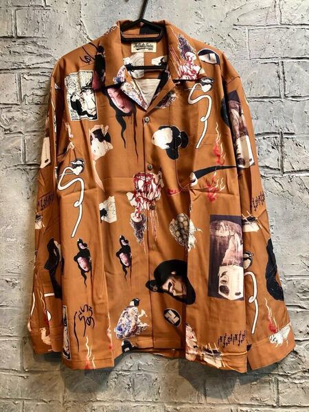 おばけ 妖怪柄 アロハシャツ size L /キングヌー 常田大希 風