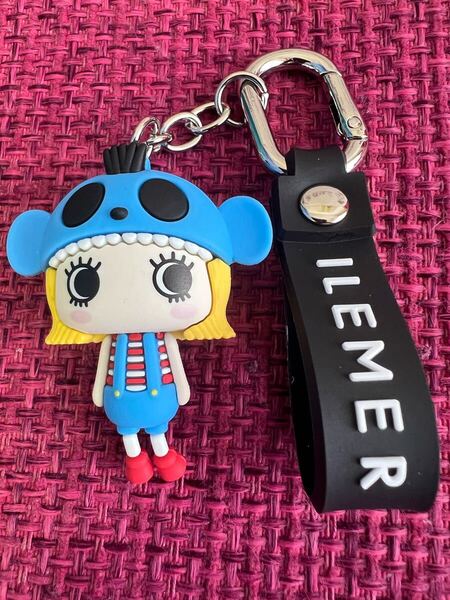 【新品未使用】イルメール ハッピーチャーム キーホルダー ブルー