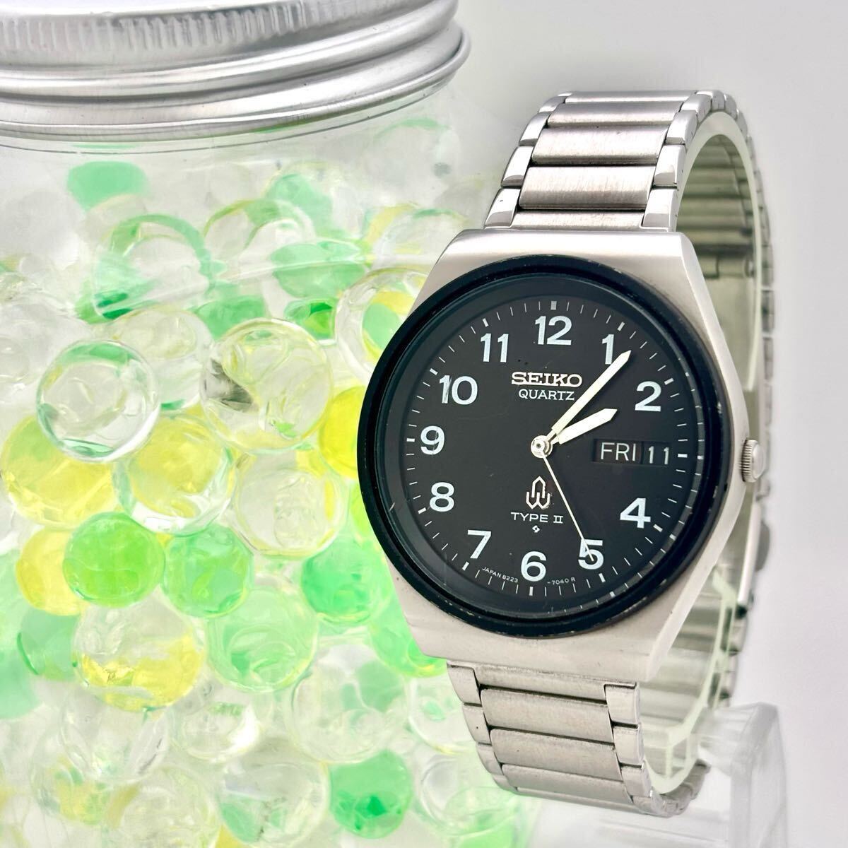【新品電池】 SEIKO TYPEⅡ メンズ 腕時計 デイデイト グリーン 2025年最新】Yahoo!オークション -セイコー タイプ2(セイコー)の