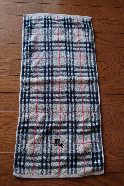 バーバリー BURBERRY フェイスタオル 美品