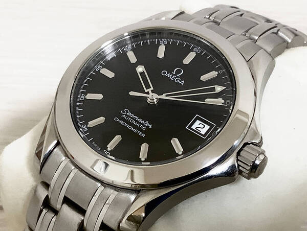 【極美品・OH済】オメガ Seamastar 自動巻 2501.51.00 ブラック文字盤