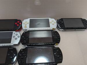 プレイステーション・ポータブル ソニー PSP まとめ売り 合計7台 PSP1000 3台 PSP2000 3台 PSP3000 1台 全てジャンク 動作未確認