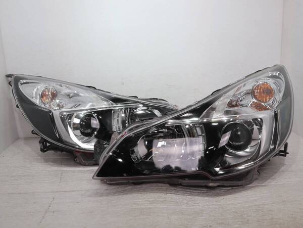 キレイ 破損無し 【コーティング済】 車検〇 後期 ブラック HID 100-20061 BR68-5 レガシィ BR BM BR9 BM9 BRG BRM ヘッドライト 左右