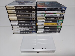 3DS本体+ソフト18枚セット/スマッシュブラザーズ/どうぶつの森/世界樹の迷宮/スーパーマリオ/逆転裁判/FF光の4戦士/ラブプラス/三国志大戦