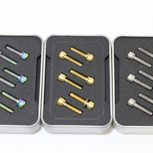 (s608) 軽量チタンボルト ステム用M5x18mm6本セット