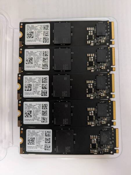 【ほぼ新品!5個セット!】★Samsung SSD 256GB PM9B1 MZVL4256HBJD ★NVMe PCIe4.0×4★M.2 Type 2280★正常動作確認済み 送料無料!