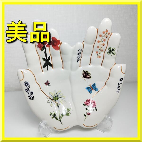 アンソロポロジー ハンドトレイ ナタリーレテ 美品 陶器 アート 小物入れ 海外 ビンテージ ソープ Anthropologie Nathalie Lete yf527