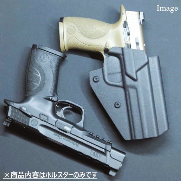 国内製造品 六七五 S&W M&P9 専用 カイデックスホルスター Blackカラー 右用