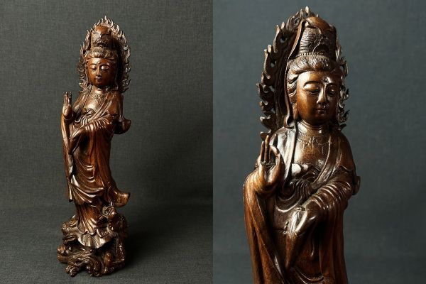 仏教美術　仏像　観音像　仏　中国　唐物　木彫り　木調　骨董　古美術 仏教美術 仏像 観音像 仏 中国 唐物 木彫り 木調 骨董 古美術 2025