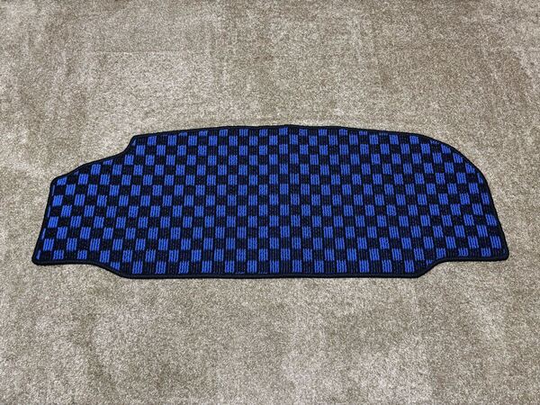 ■送料無料■ホンダ ビート PP1 チェックブルー 青黒 トランクマット ラゲッジ 荷台 日本産 新品(年式:H3年5月~H7年10月)