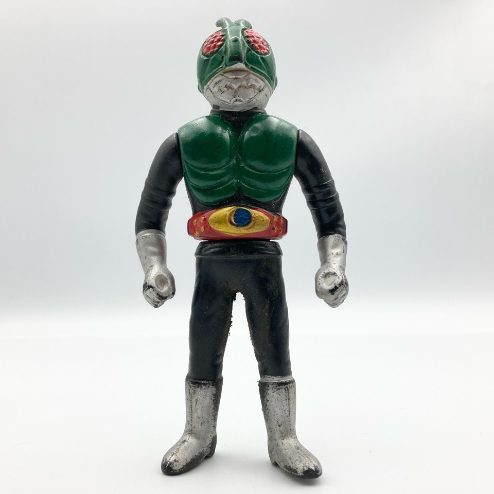 ビンテージ 仮面ライダー1号 ソフビ Yahoo!オークション -「仮面ライダー1号 ソフビ」(ソフビ