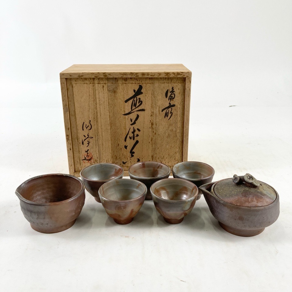 飾壷 『備前焼』『木村陶峰造』『茶壺』 共箱 茶道具 Yahoo!オークション -「備前焼 木村陶峰」(その他) (茶道具)の