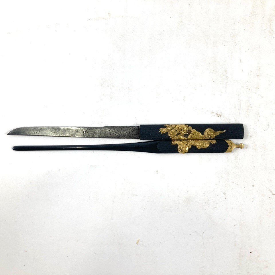 武具 笄.小柄セット 火縄銃図案 骨董品 刀装具 珍品 2025年最新】Yahoo!オークション -小柄(アンティーク