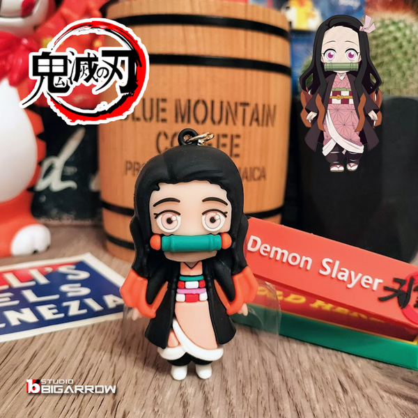 鬼滅の刃 竈門禰豆子 ねずこ キーホルダー キーチェーン ストラップ アメリカン雑貨