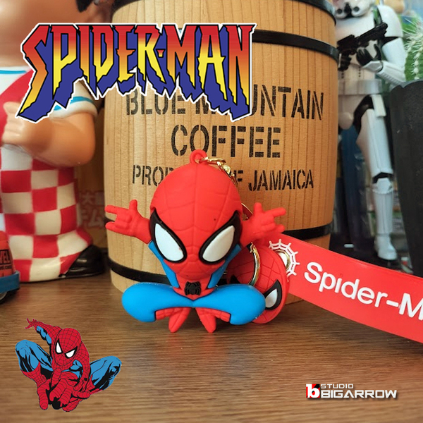 スパイダーマン SPIDERMAN MARVEL キーホルダー キーチェーン ストラップ 世田谷ベース アメリカン雑貨 ①