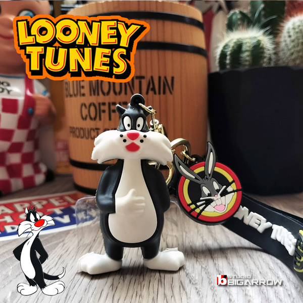 ルーニーテューンズ シルベスターLOONEYTUNES キーホルダー キーチェーン ストラップ トゥイーティー アメリカン雑貨