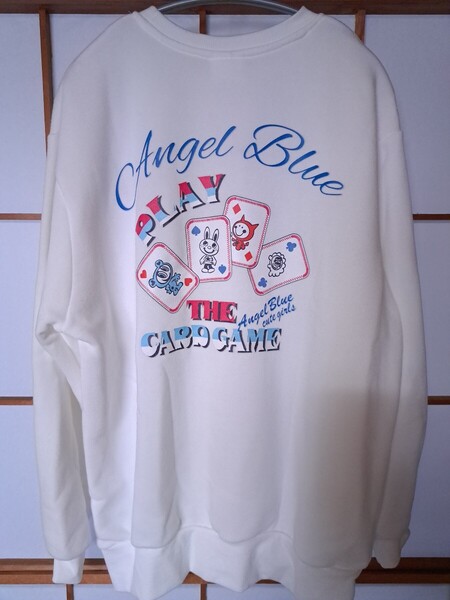 新品 未使用 エンジェルブルー ANGELBLUE M レディース 長袖 トレーナー 裏起毛 スウェット 即決送料無料 ANら ビックシルエット