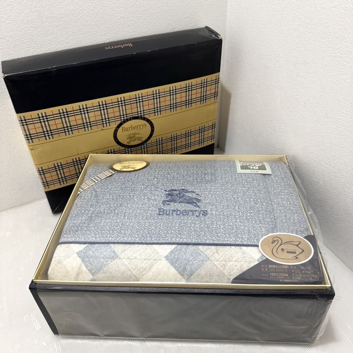 BURBERRY バーバリー ダウンケット 羽毛肌掛け布団 羽毛布団 ベージュ系 Yahoo!オークション -「バーバリー羽毛肌掛け布団」の落札相場